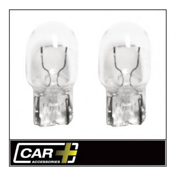 Lámpara wedge 5w (t20)12v 21w blister 2 unidades.