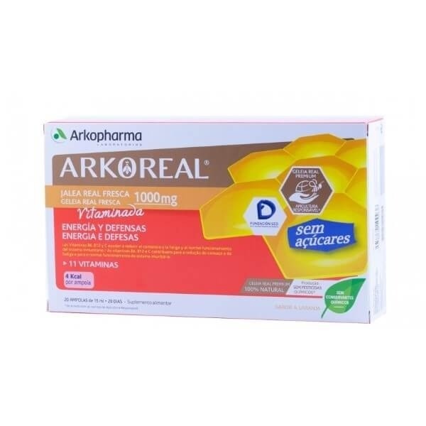Arkoreal Jalea Real Vitaminada Sin Azucar 20 Amp
