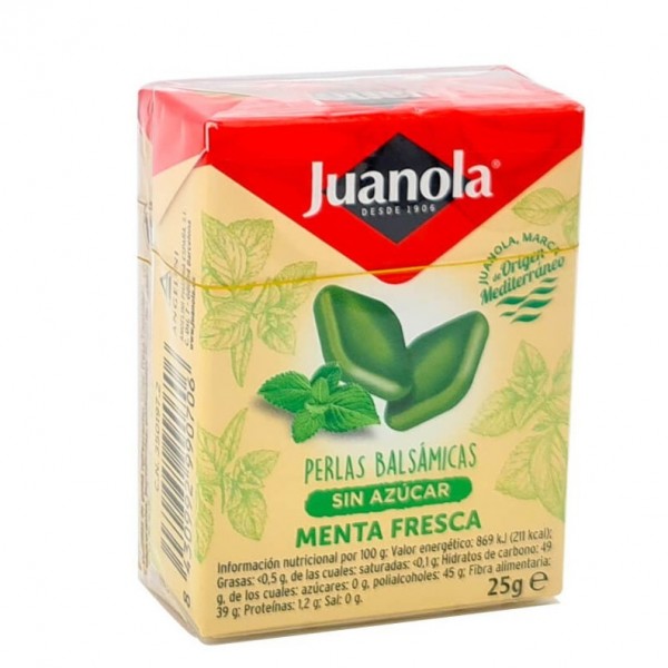 Juanola Perlas Menta Fresca 25 g