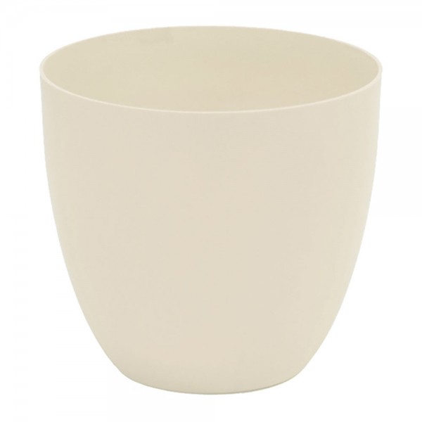 Maceta de inyección modelo cuenco color ecru ø38 cm