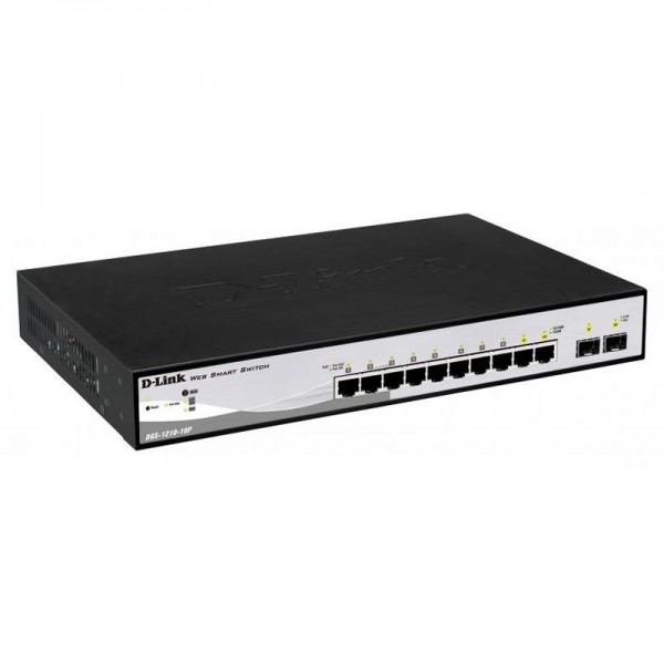 D-link dgs-1210-10p/e switch 8xgb poe 2xsfp