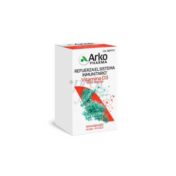 Arkocapsulas Vitamina D3 100 Vegetal 45 Caps