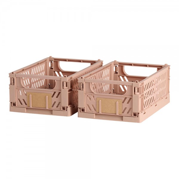 Caja almacenaje plegable arena 50 x 33 x 25 cm