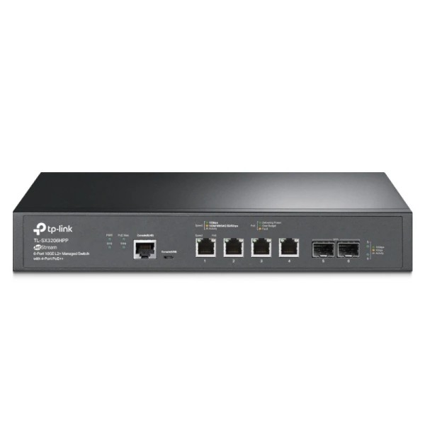 Tp-link sx3206hpp switch 4x10g poe++ 2x10gb sfp