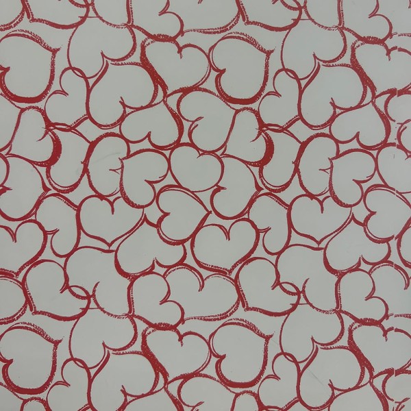 Papel de regalo corazones, 70 cm x 40 m