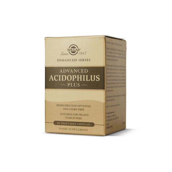 Solgar Acidophilus Plus Avanzado 60 Cápsulas Vegetales