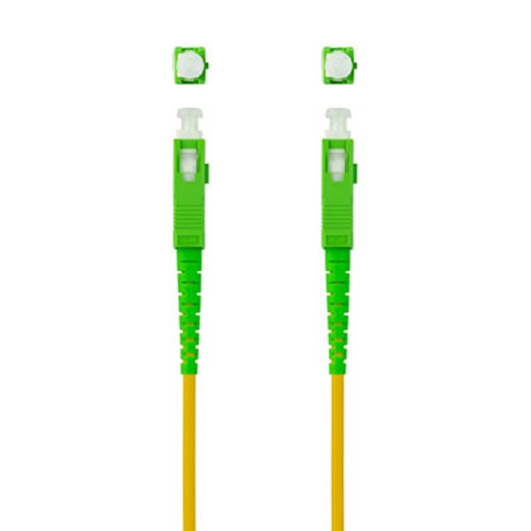 Nanocable cable fibra sc/apc lszh amarillo 10m