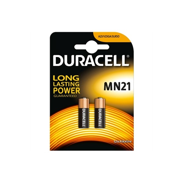 Duracell pila alcalina mn21 lr23a 12v blister*2