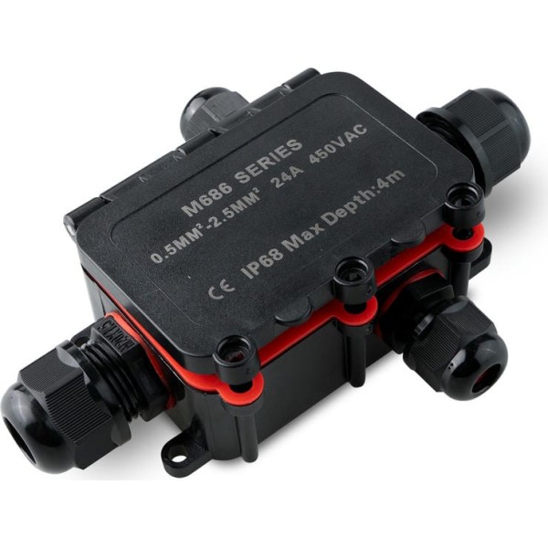 Caja empalme exter.ip68 4prensaestopas