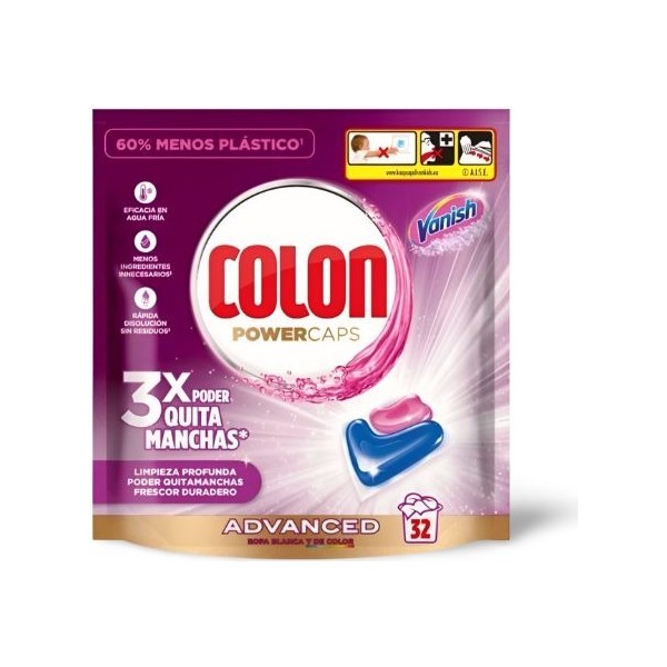 Colon detergente Vanish 32 capsulas