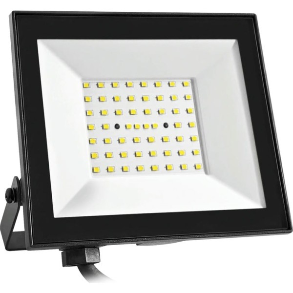 Proyector led plano negro   50w.neutra