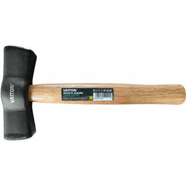 Maceta albañil m/madera  1500gr.