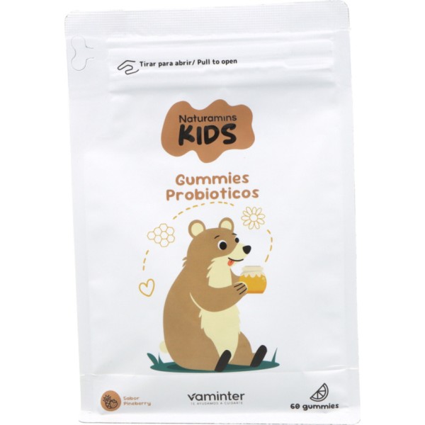 Naturamins Kids Probioticos Sabor Piña Fresa 60 Gummies