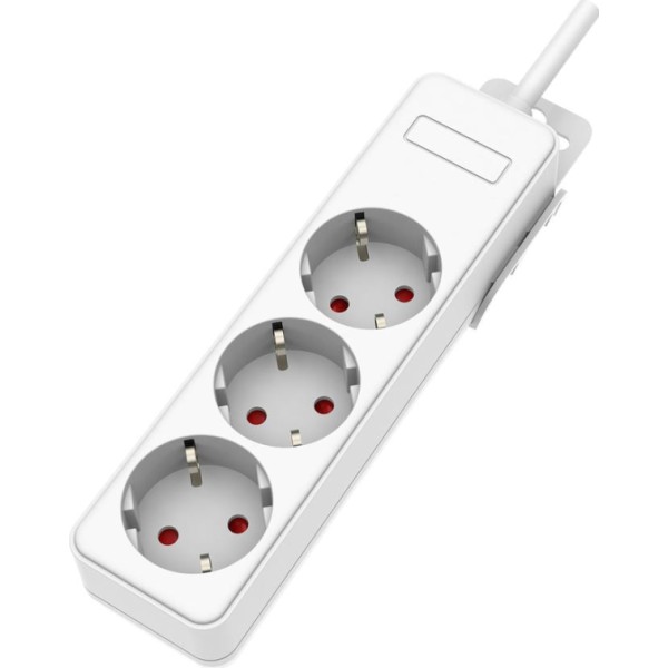 Base onlex pp blanca 3tomas  s/cable