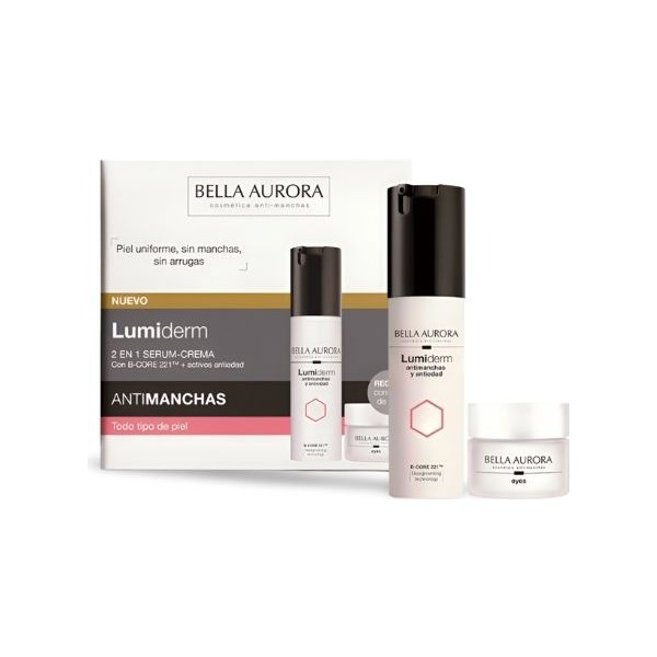Bella aurora lumiderm antimanchas/antiedad  + contorno de ojos REGALO