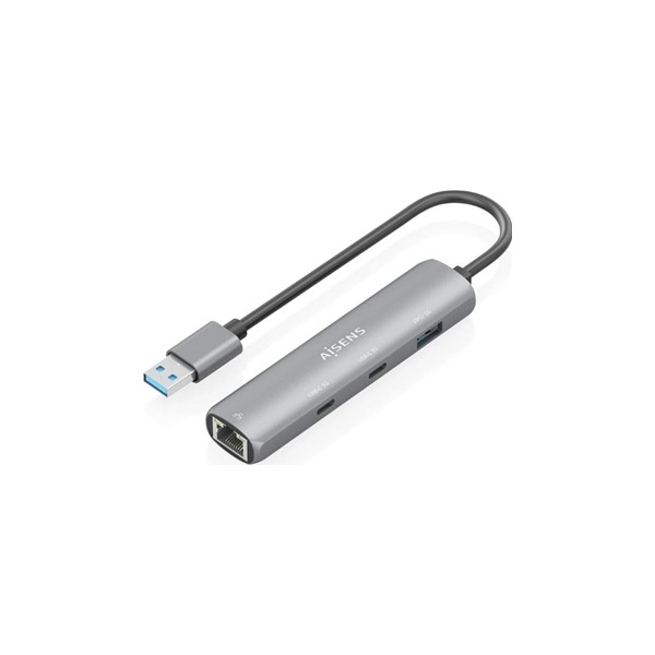 Aisens usb-a 3.0 dock a rj45 hub 2xusb-c 1xusb-a