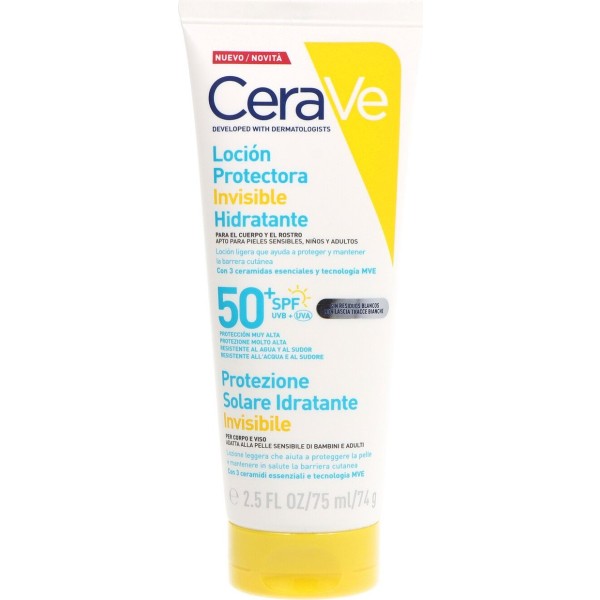 CeraVe Loción Hidratante Facial y Corporal SPF 50 75 ml