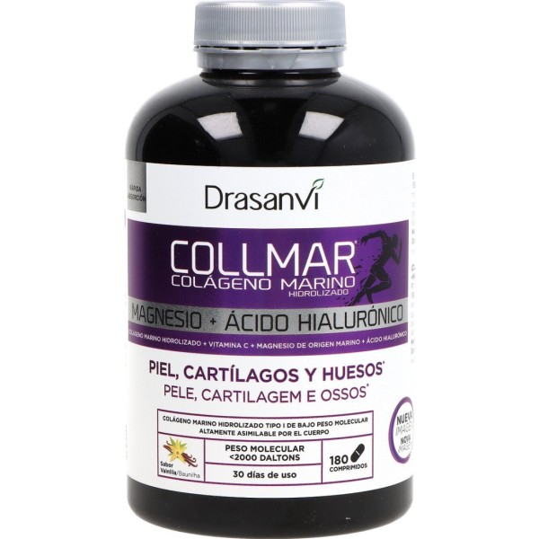 Collmar F24 Magnesio + Ácido Hialuronico 180 Comps Sabor Vainilla