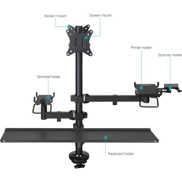 Tooq soporte mesa tpv-impresora-terminal-lector