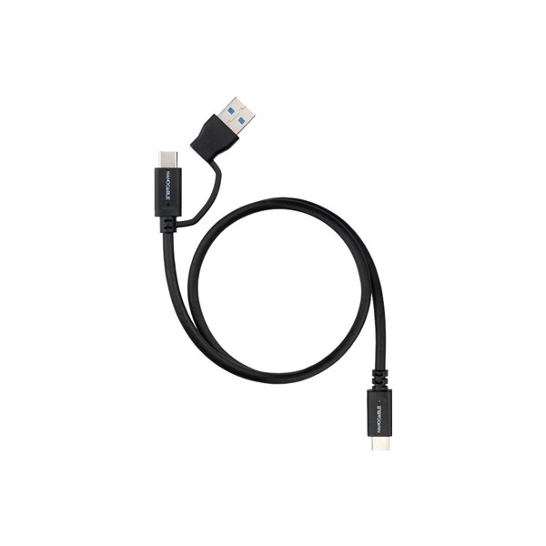 Nanocable cable usb-c+usb-a/usb-c 3.2 gen2 2 m